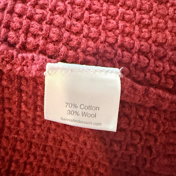 Hanna Andersson Deep Red Toggle Cardigan - Picture 7 of 7